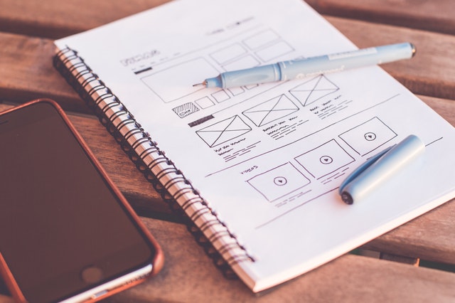 Designing a new website.